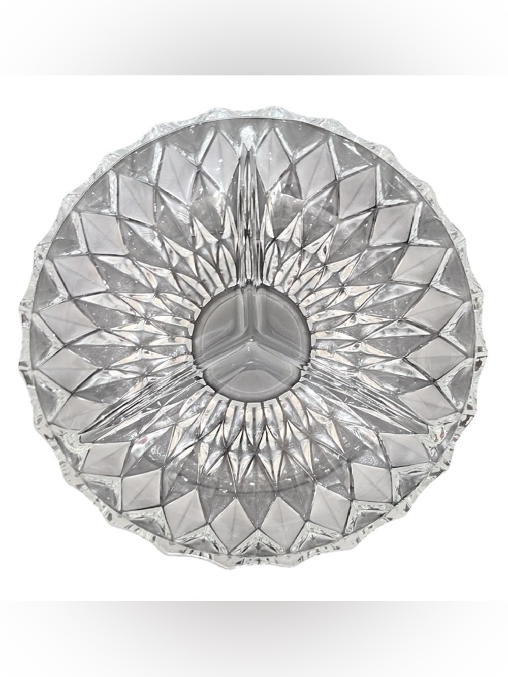 European Classics Crystal 3-Part Tray